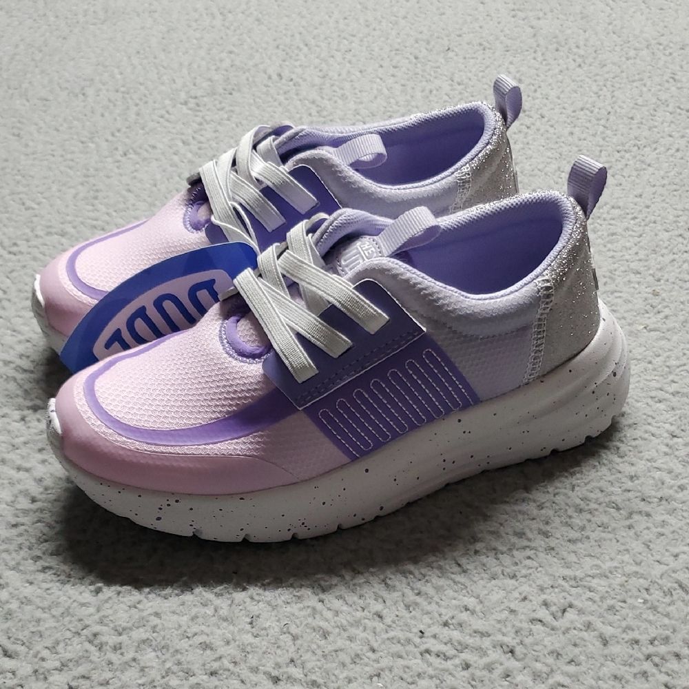 Hey Dude Kids Lavender and Pink Sneakers Size 2J